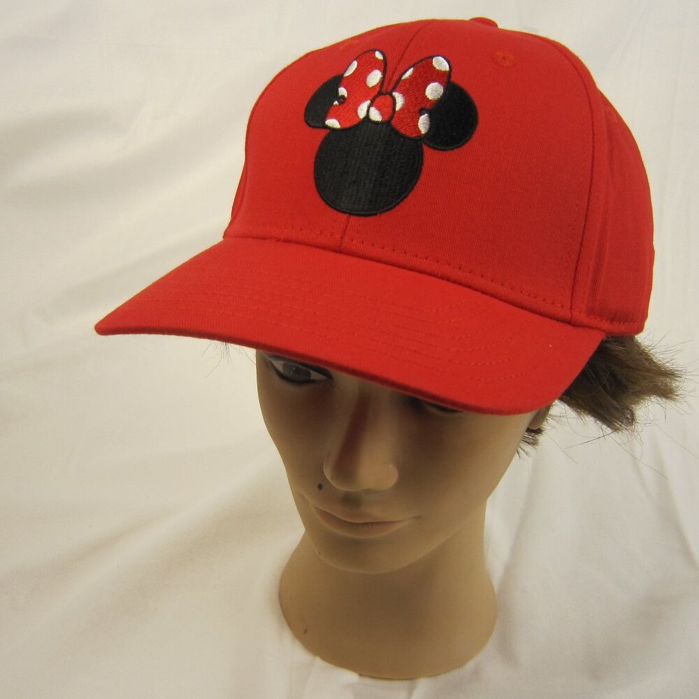 Disney Women's Baseball Red Cap Minnie Mouse - Adjustable Hat for Adults